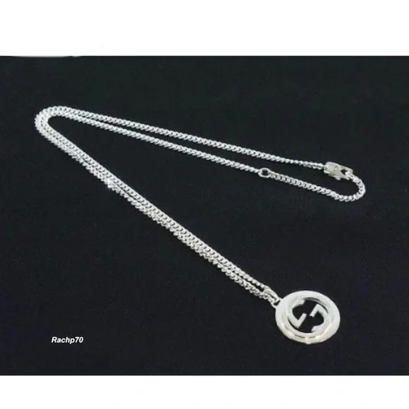 New Authentic Gucci Groove GG Necklace 22" - Picture 3 of 10
